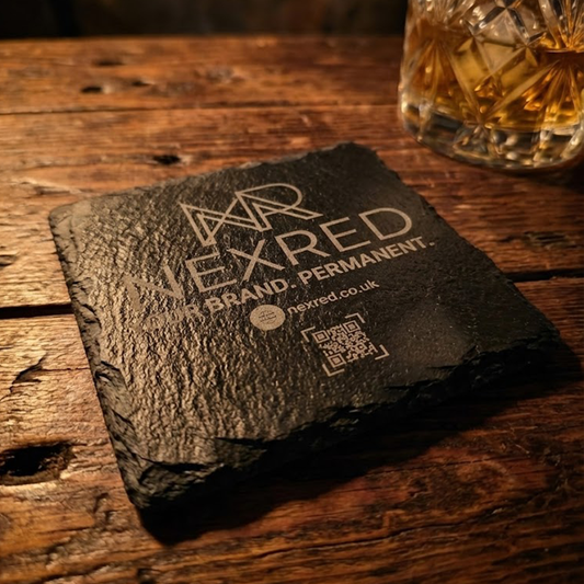 Premium Natural Slate Coasters (Custom Laser Engraved)